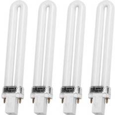 4 st/set 9w uv-lampa ljus tub torktumlare härdningslampa byte u-formad lampa glödlampa tub nail art tillbehör för nail art