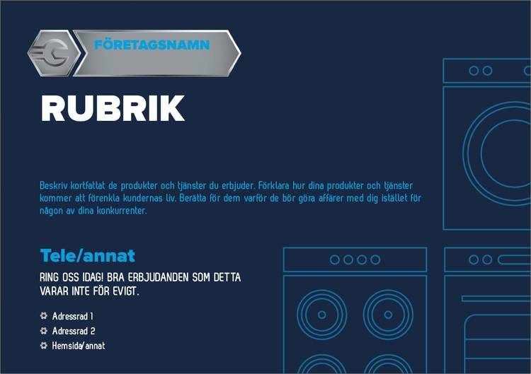 A5-flyers - Blåa - Repairman - Bygg & Anläggning
