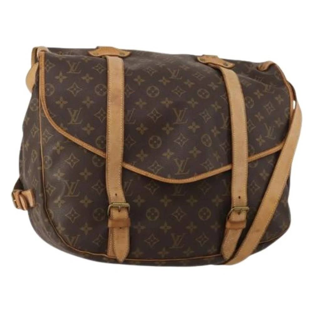 Louis Vuitton Vintage Pre-owned Saumur 43 Skuldertaske - Vintage - Dame - Brun - ONE SIZE - Uld