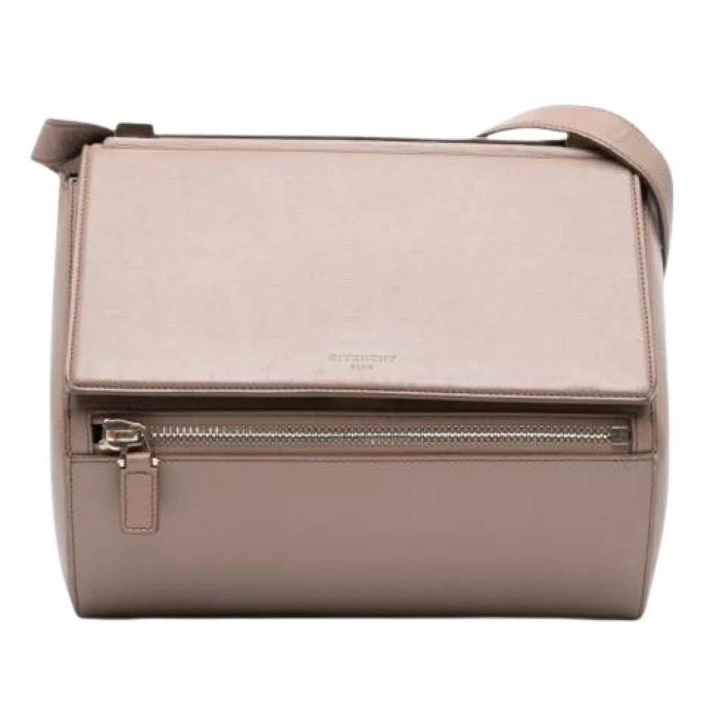 Givenchy Pre-owned Pre-owned Laeder skuldertasker - Vintage - Dame - Brun - ONE SIZE - Uld