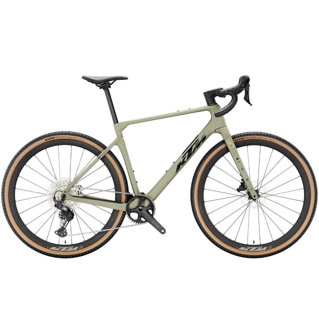 KTM Gravelator Elite 2026 - Shimano GRX Di2 1x12sp - KTM Team Gravel - 170 / xl / olive pearl (xl)