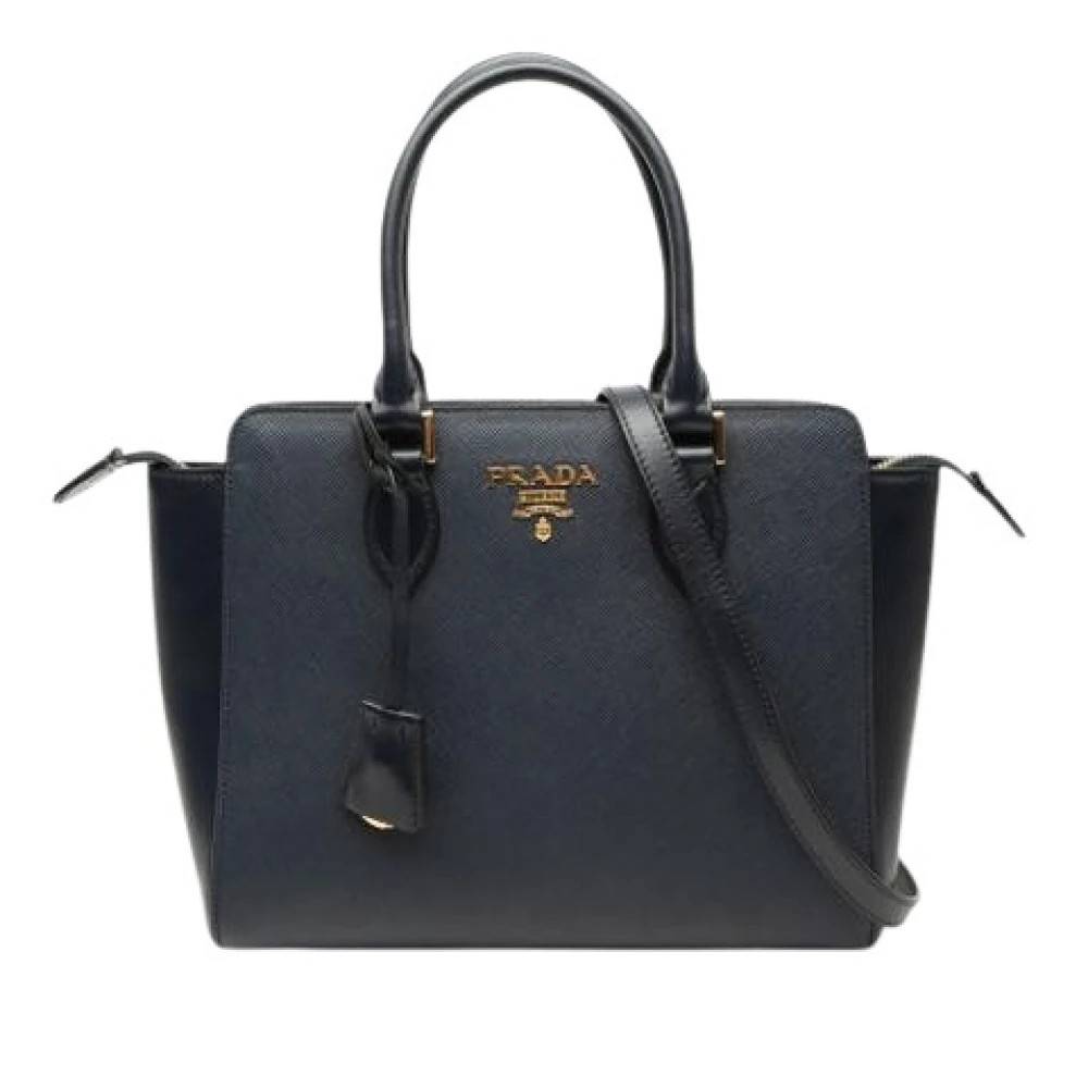 Prada Vintage - Pre-owned Saffiano Satchel Vintage - Dam - ONE Size - Läder