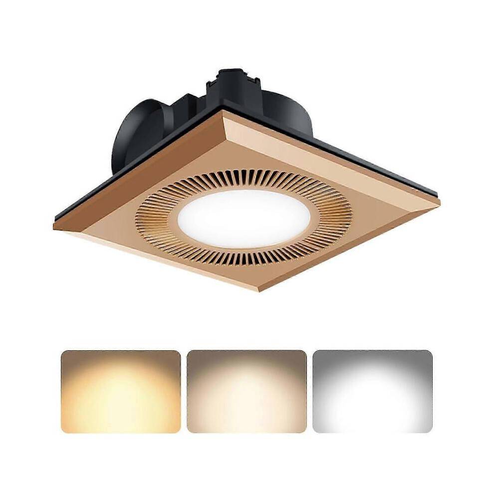 Bathroom Exhaust Fan with LED Light Vent Fans for Ceiling 374 CFM Quiet Ventilation