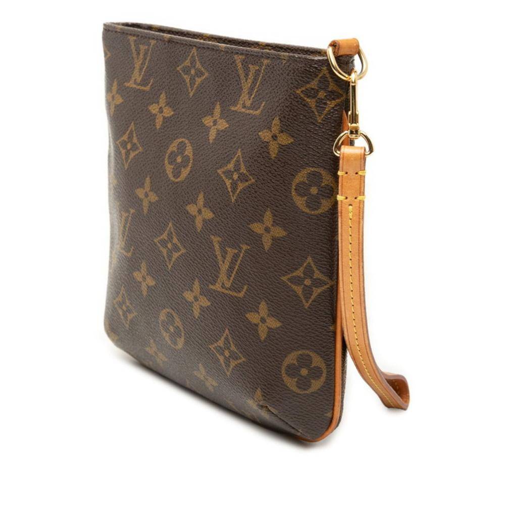 Louis Vuitton Vintage Pouch Stl. - Necessär Från Magasin - Brown (H 17cm x W 18cm x D 4cm)