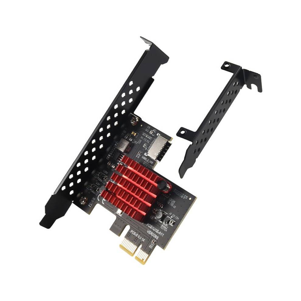 PCIE USB 3.1 GEN2 Type-E Expansion Card,10Gbps PCI Express 3.0 1X to 20Pin Front Panel Type C Connector for Windows 10/8