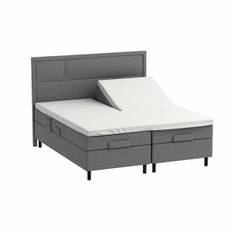 Splitlagen - U lagen 160x200 cm - bomuldssatin - hvid - ProSleep