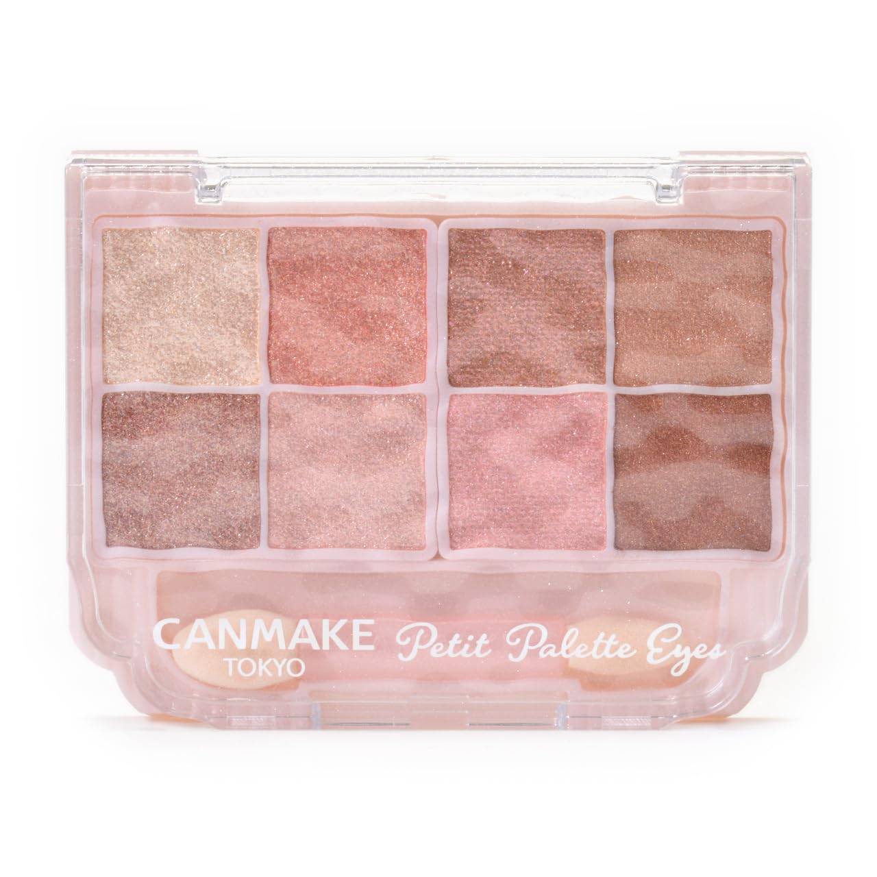 Canmake Petit Palette Eyes (Sparkling) S02 Macaron Candy Eyeshadow Glitter Palette Sheer Finish with Applicator