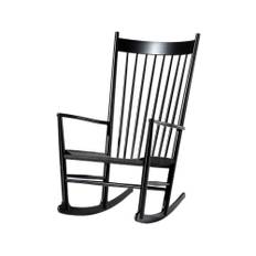 Fredericia Furniture J16 gyngestol Sort-sortlakeret eg