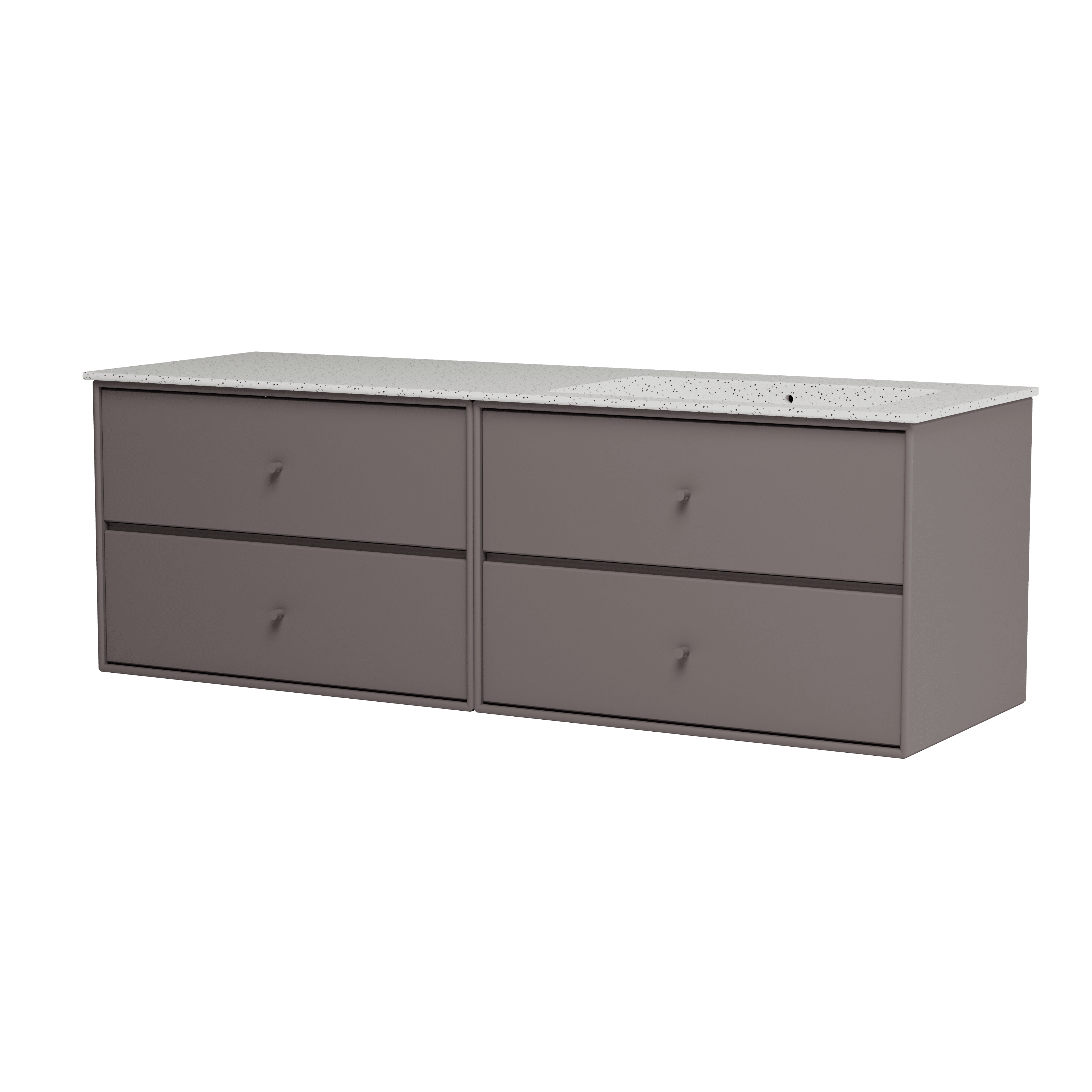 Montana Basin SU2402 – badmodul med vask, 141 cm Coffee - Jacobsen Plus