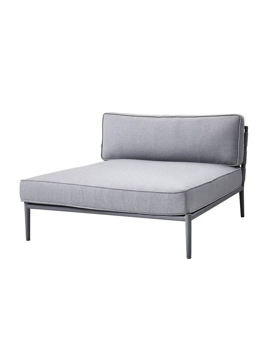Conic Daybed Modul inkl. Hyndesæt fra Cane-line Light grey - Jacobsen Plus