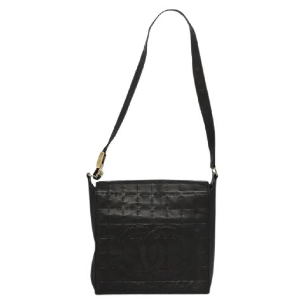 Chanel Vintage Pre-owned Chocolate bar cc skuldertaske - Vintage - Dame - Sort - ONE SIZE - Uld
