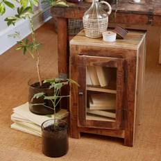 Ib Laursen Side Table with Glass Door and 1 Shelf Unique Shaker