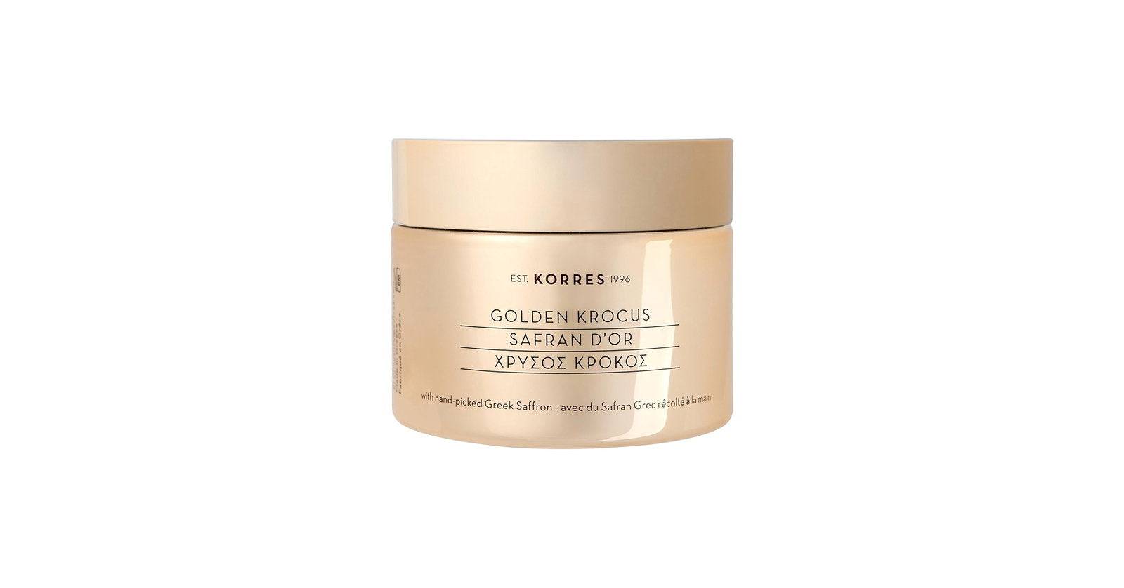 Korres Golden Krocus, Crema Rimpolpante, Per Viso e Collo, 50 ml
