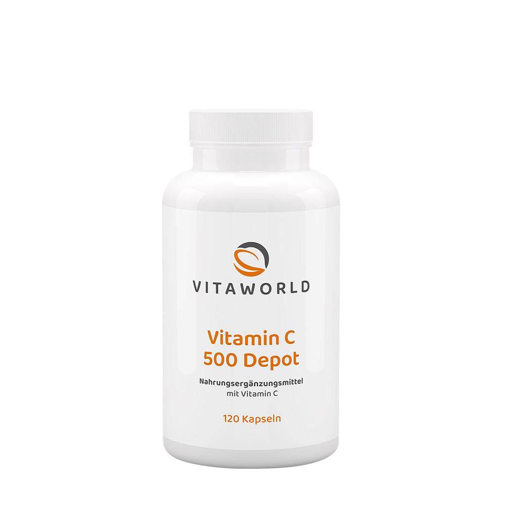 Vitaworld C-vitamin 500 Depot (120 kapsler)