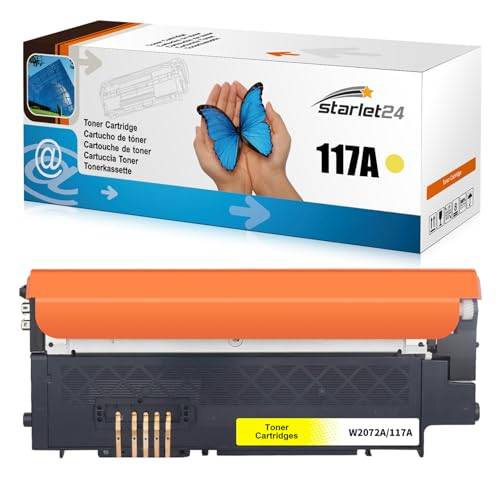 Starlet24 117A Gul Tonerset Kompatibel Med HP Color Laser MFP 178nwg 179fnw 150nw 150a 178nw, W2072A