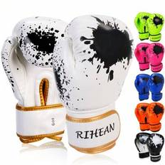 Graffiti Splash boxningshandske 6oz med boxningslindor 120in/3m för alla självskyddssporter - Multifärgad (Multi-size)