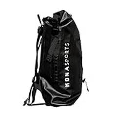 Vattentät Ryggsäck | Dry bag 25 Liter (Svart) Rolltop, vadderad bärrem, ventilations hål.