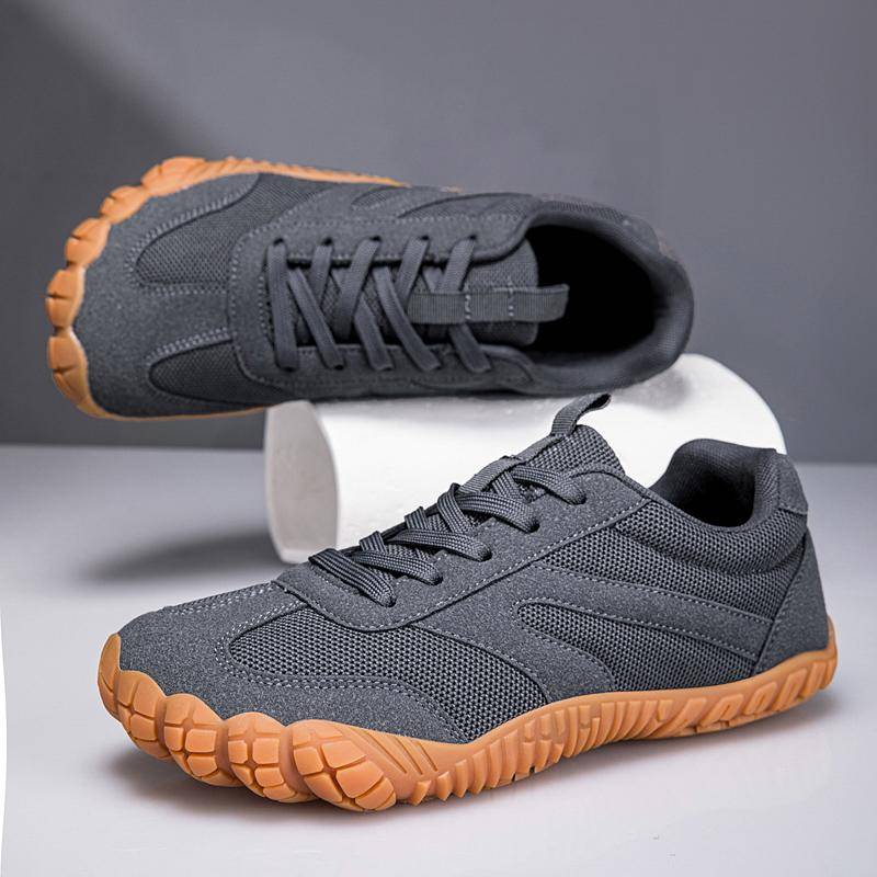 Barfotaskor Herr Bred Tåbox Minimalistiska Noll Drop Atletiska Skor Andningsbara Halkfria Gång Löparskor Bred Passform För Hallux Valgus cm gray