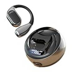 Wireless Ear Clip Headphones Waterproof Earring Earphones, Flexible Earhooks Open Ear Earbuds with Mic for Men and Women, Sweatproof and Comfortable for Active Lifestyles