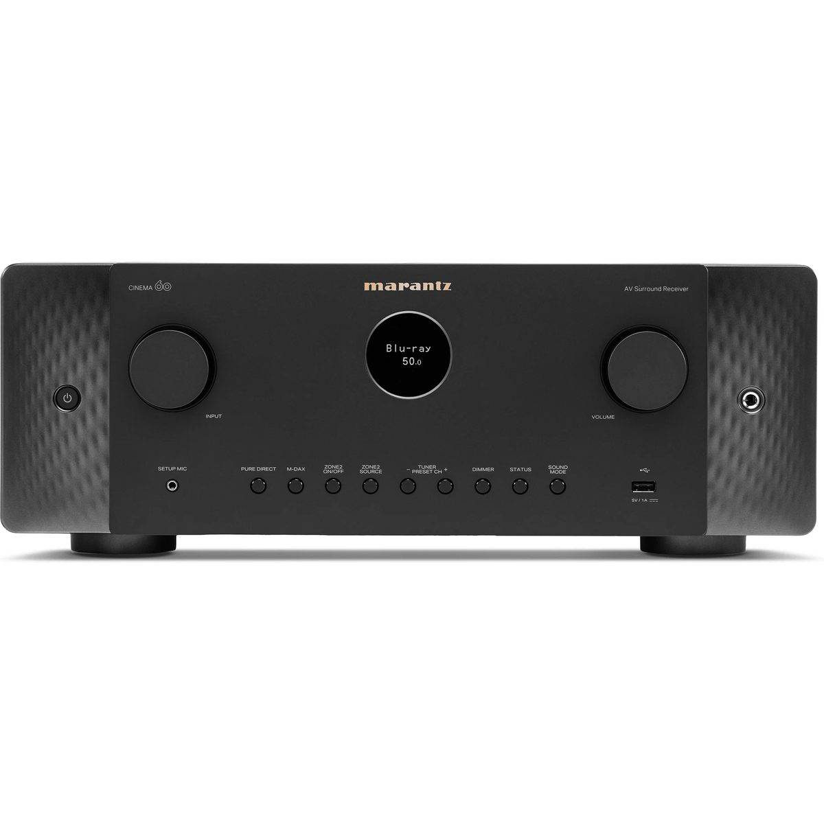 Marantz Cinema 60 DAB svart - Hemmabio-förstärkare, Dolby Atmos, DTS:X, Dolby TrueHD, DTS-HD Master Audio, Amazon Alexa, Google Assistant, Apple Siri