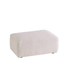 NO GA Studio - Brick ottoman fodskammel ascot hvid 00 - Fodskamler - NO GA Studio - Hvid - Tekstilmateriale