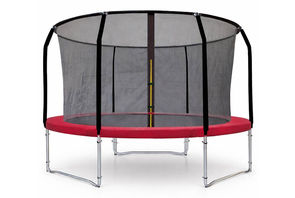 Premium MCU-Sport Pro-Line V3 Trampolin med sikkerhedsnet Ø305 cm, Rød