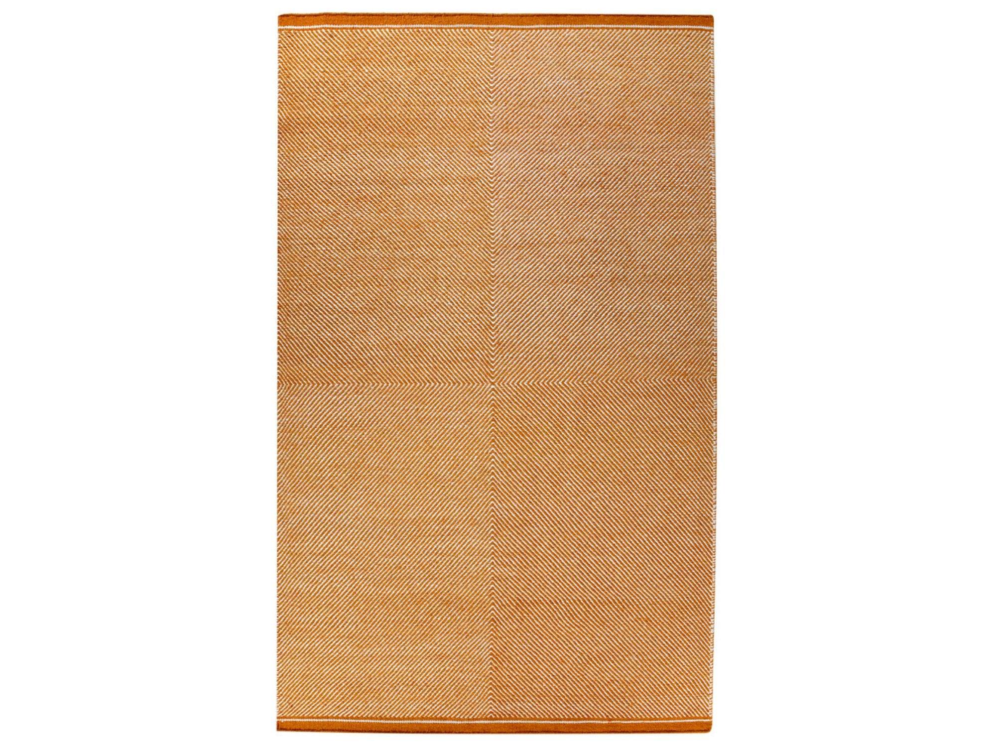 C. Olesen - Berlin tæppe - B200 x L200 cm / Orange/White