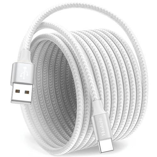 Huukein USB C Kabel 3M Weiß, Lang 3 m Ladekabel USB C auf USB A
