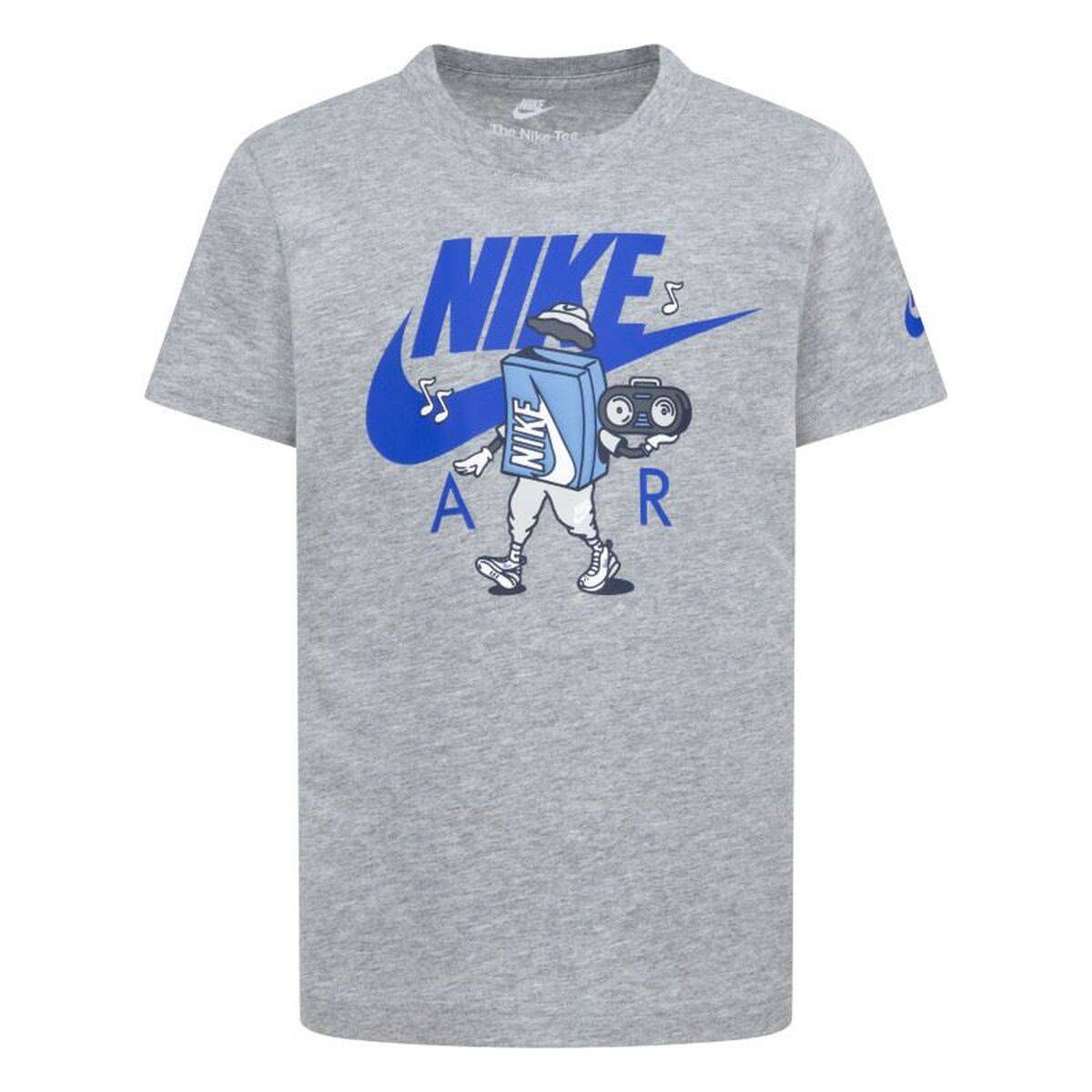 Børne Kortærmet T-shirt Nike Air Boxy Lysegrå 6 Ã¥r