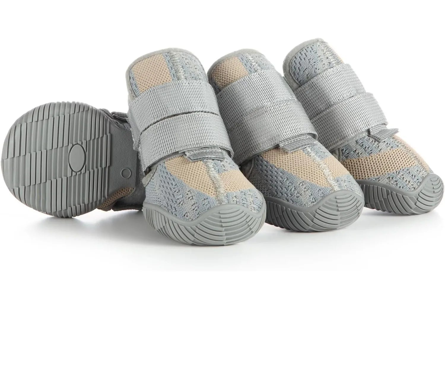 Summer Dog Boots for Hot Pavement Protection - Grey / Size6 (Size6)