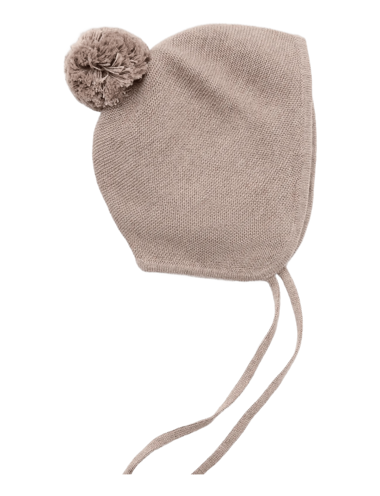 MANGO Knitted Bonnet With Pompom | Brown | 6-9M