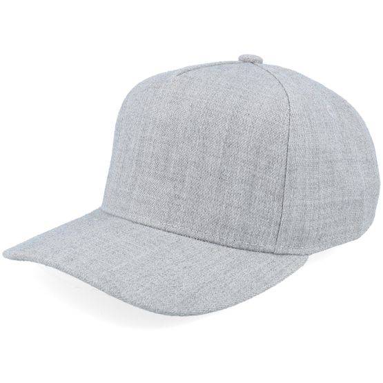 Equip - Grå adjustable Keps - Kids Heather Grey A-frame Adjustable @ Hatstore