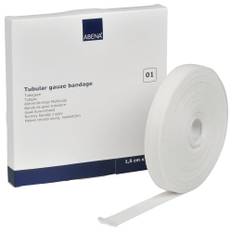 Tubular bandage, ABENA, 20m x 1,5cm, hvid, Tubegaze A, 01, til fingre og tæer, latexfri, usteril, engangs, 1 stk, Bandage & Forbinding,