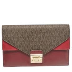Michael Kors Pre-owned, Pre-owned, Dame, Rød, ONE SIZE, Tyl, Pre-owned Canvas clutches