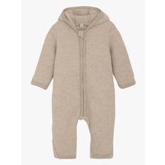 Huttelihut Ulloverall Med Öron, Camel Melange, 80