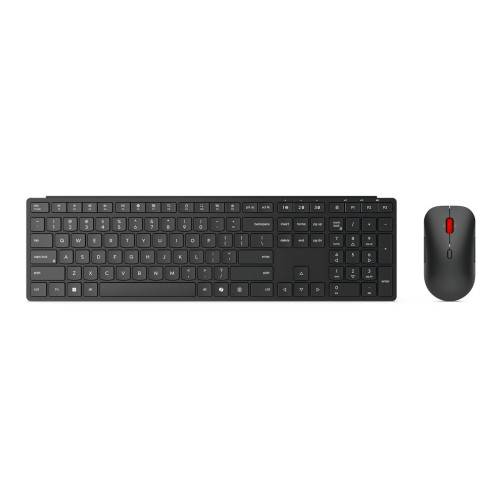 Lenovo Pro Combo 6000 - sats med tangentbord och mus - QWERTY - Nordisk - eclipse black Inmatningsenhet
