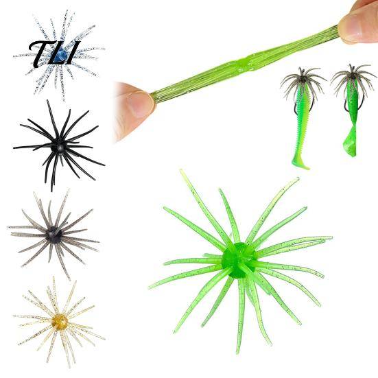 Bioniska fiskedrag 5 st Sjöborre drag, 4cm/0.5g, 7cm/1.6g, 9cm/2.8g, 11cm/8.7g Flytande Basfiskeutrustning Konstgjort bete, Luddrigt Mjukt drag för br