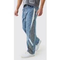 Baggy Jeans Med Resår I Midjan, Blue