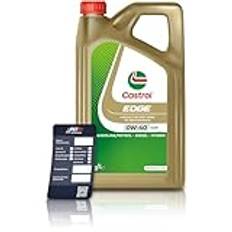 5 l liter Castrol Edge Fluid Titanium 0W-40 A3/B4 motorolja inkl. Castrol oljeväxlare