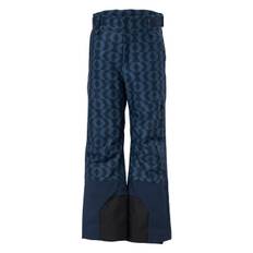 Junior Rider Pants Print Blue/Black, Unisex, Kläder, Byxor, Alpina sporter, Blå/Svart, 160 (160)