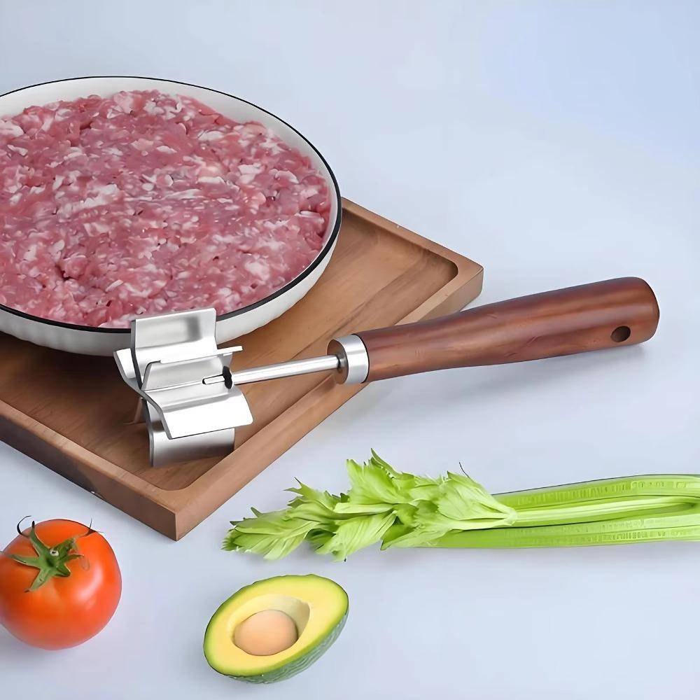 Sharp Food Masher Stainless Steel Ground Beef Chopper Professional Food Grinder  Cook