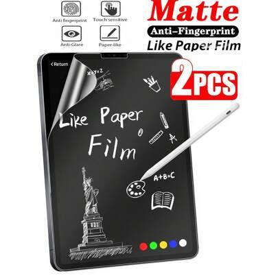 2 st. matt anti-fingeravtrycks- och reflexskyddande pappersliknande skärmskyddsfilm, lämplig för Samsung Galaxy/MatePad/Honor/Pad 13/10,9 tum Pro Air - Matte (Multi-size)
