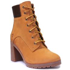 Timberland Allington 6 Inch Block Heel Ankle Boot In Wheat For Women - 5.5 UK - 38.5 EU - 7.5 US / Wheat