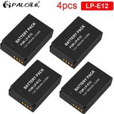 1-4 st 1800 mah lp -e12 lpe 12 lp e12 kamera batteri akku + lcd usb laddare för canon m 100d kiss x7 rebel sl1 eos m10 eos m50 dslr