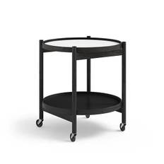 Brdr. Krüger Bølling bakkebord 50 cm. - Sortlakeret eg - Bakke 1: Base / Bakke 2: Sortlakeret eg