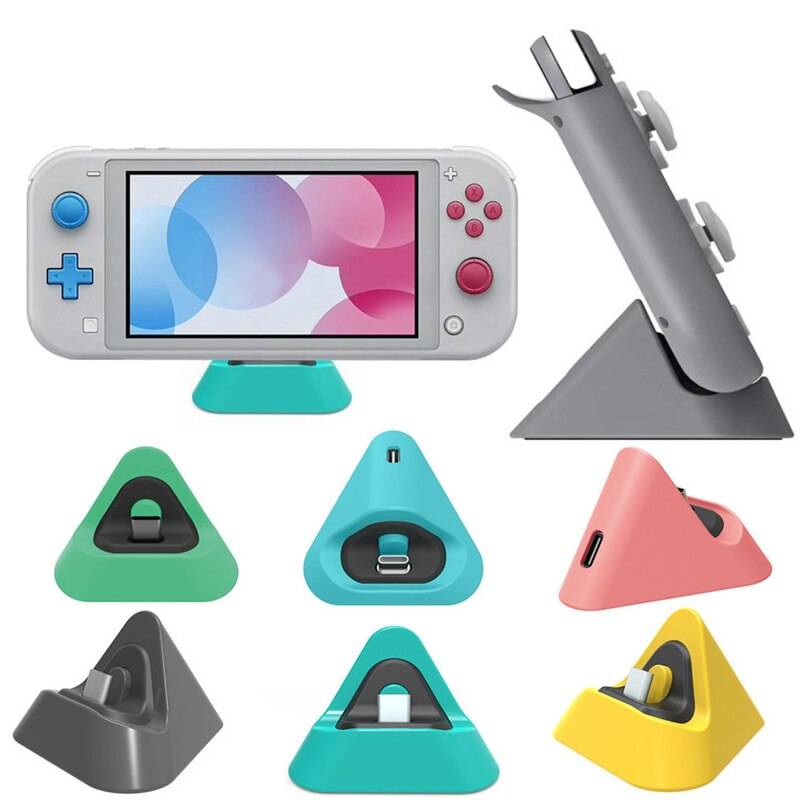 I lager universal switch lite dock switch laddningsdocka för nintendo switch lite typ c laddare basstöd stöd