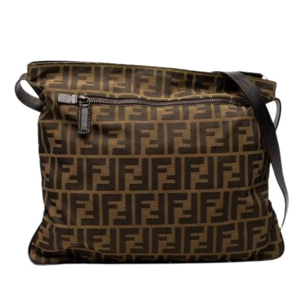 Fendi Vintage Pre-owned Canvas Crossbody Bag - Vintage - Dame - Brun - ONE SIZE - Uld