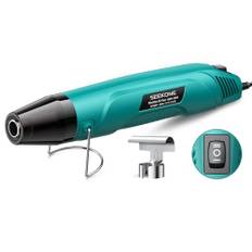 SEEKONE 350W Mini Värmepistol, 260 ℃/450 ℃ Dubbeltemp Snabbvärme Varmluftspistol med Överbelastningsskydd, Reflektormunstycke och Dubbelisolerad 1,5 m Kabel för Krympslang, Hantverk, Prägling
