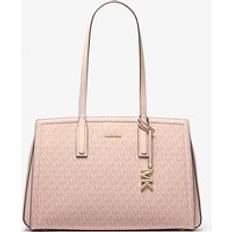 MK Laila Medium Signature Logo Tote Bag - Pink - Michael Kors - ONE SIZE