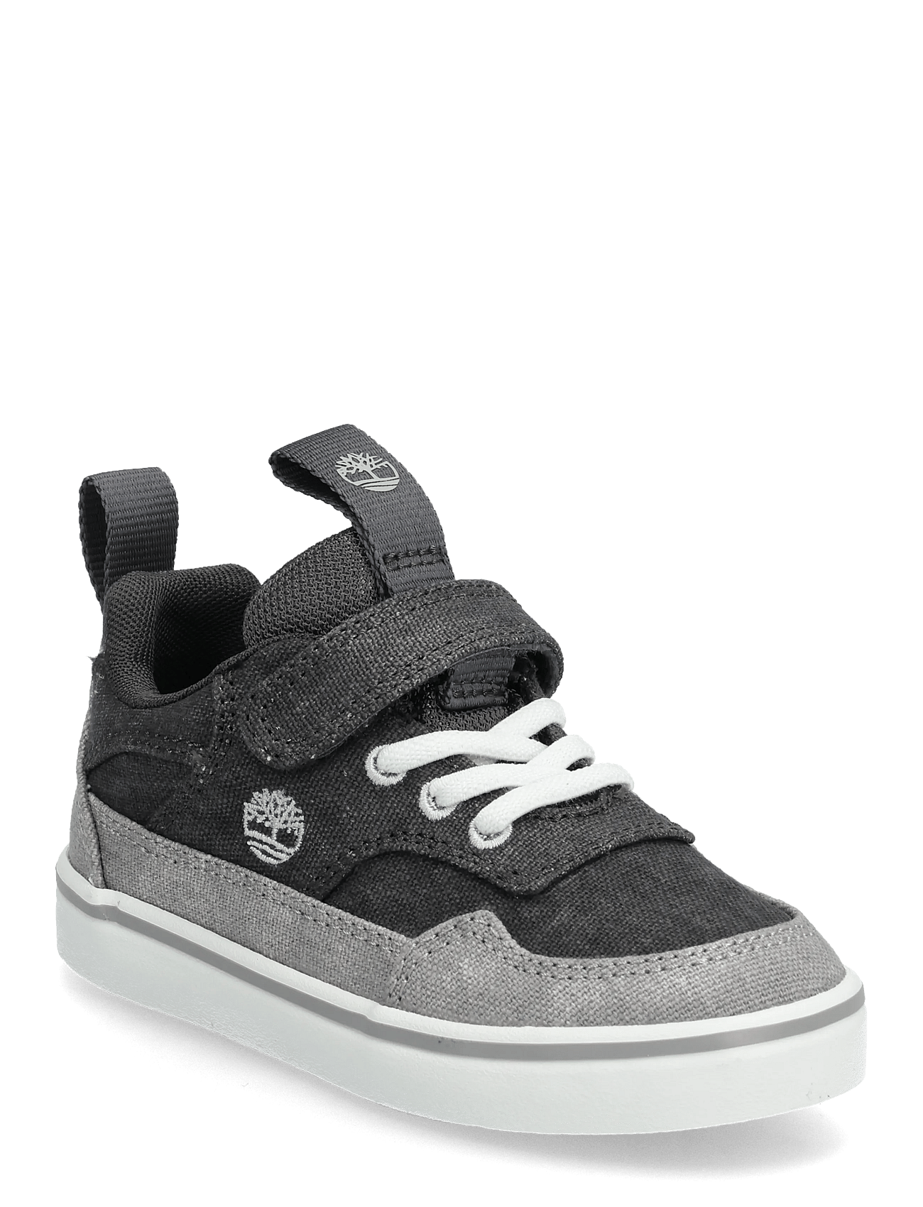 TIMBERLAND Stone Jump Low Hook & Loop Sneaker Dark Grey Canvas | Grey | 26